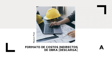 formato de costos indirectos de obra