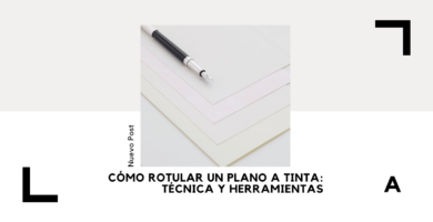Cómo Rotular un Plano a Tinta: Técnica y Herramientas 3 Cómo Rotular un Plano a Tinta