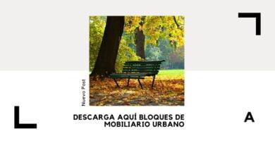 Bloques de Mobiliario Urbano AutoCAD: Descarga y Uso 14 bloques de mobiliario urbano