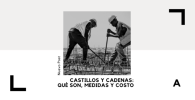 Castillos y Cadenas: Medidas, Armado y Costo 8 Castillos y Cadenas