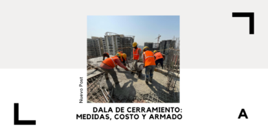 Dala de Cerramiento: Medidas, Costo y Armado 5 Dala de Cerramiento